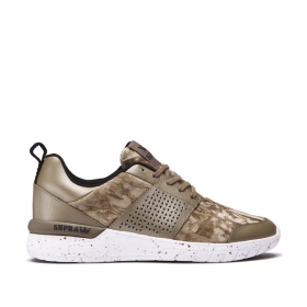 Supra Womens SCISSOR Low Top Shoes Gothic Olive/White | US-14039